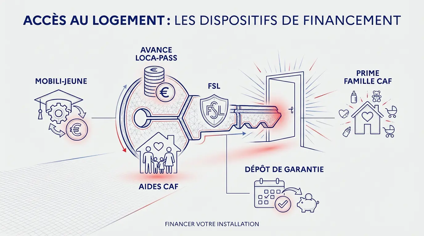 Dispositifs financiers pour l'accès au logement et le déménagement professionnel