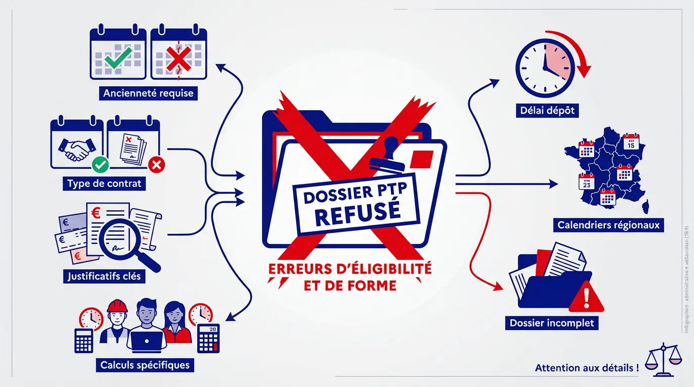 Dossier de formation PTP avec mention refusé pour cause administrative
