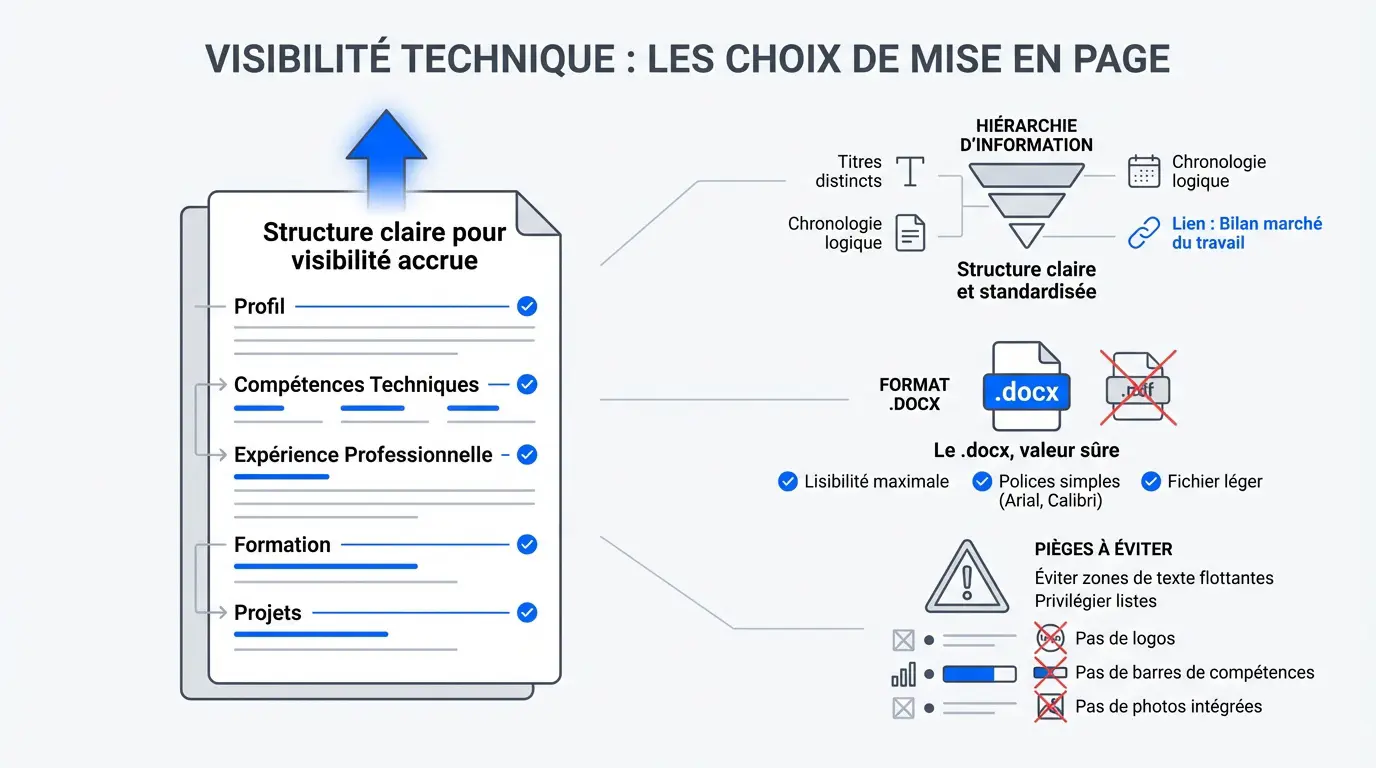 Optimisation de la mise en page d'un CV pour les logiciels de recrutement ATS